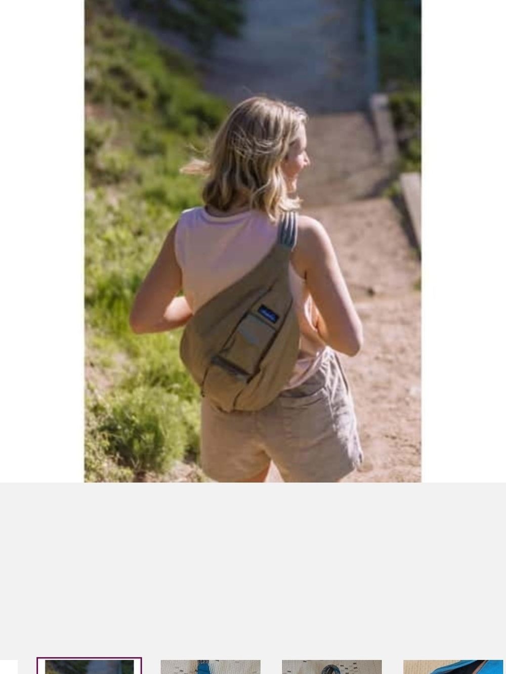 Kavu Blue Rope Sling Backpack